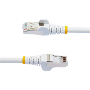 STARTECH .com networking cable White 2,1 m S/FTP (S-STP) Round (NLWH-7F-CAT6A-PATCH) - Cartouches Certifiees