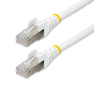 STARTECH .com networking cable White 2,7 m S/FTP (S-STP) Round (NLWH-9F-CAT6A-PATCH) - Cartouches Certifiees