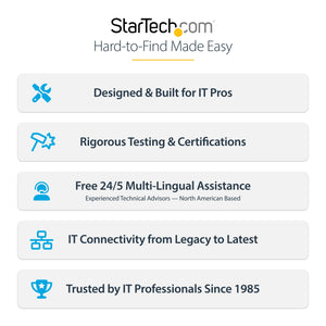 STARTECH .com networking cable White 3 m S/FTP (S-STP) Round (NLWH-10F-CAT8-PATCH) - Cartouches Certifiees