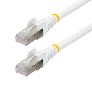 STARTECH .com networking cable White 30,5 m Cat6a S/FTP (S-STP) Round (NLWH-100F-6A-PATCH) - Cartouches Certifiees