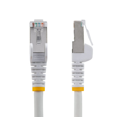 STARTECH .com networking cable White 30,5 m Cat6a S/FTP (S-STP) Round (NLWH-100F-6A-PATCH) - Cartouches Certifiees