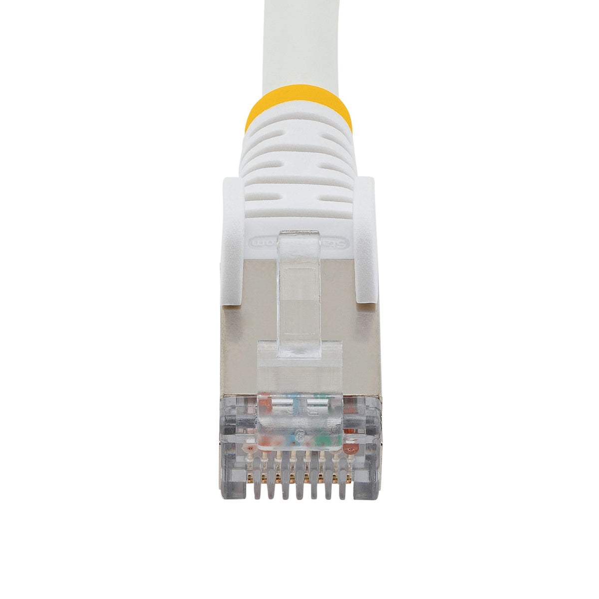 STARTECH .com networking cable White 30,5 m Cat6a S/FTP (S-STP) Round (NLWH-100F-6A-PATCH) - Cartouches Certifiees