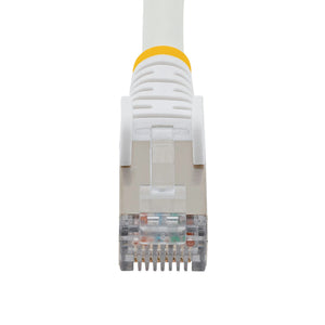 STARTECH .com networking cable White 30,5 m Cat6a S/FTP (S-STP) Round (NLWH-100F-6A-PATCH) - Cartouches Certifiees