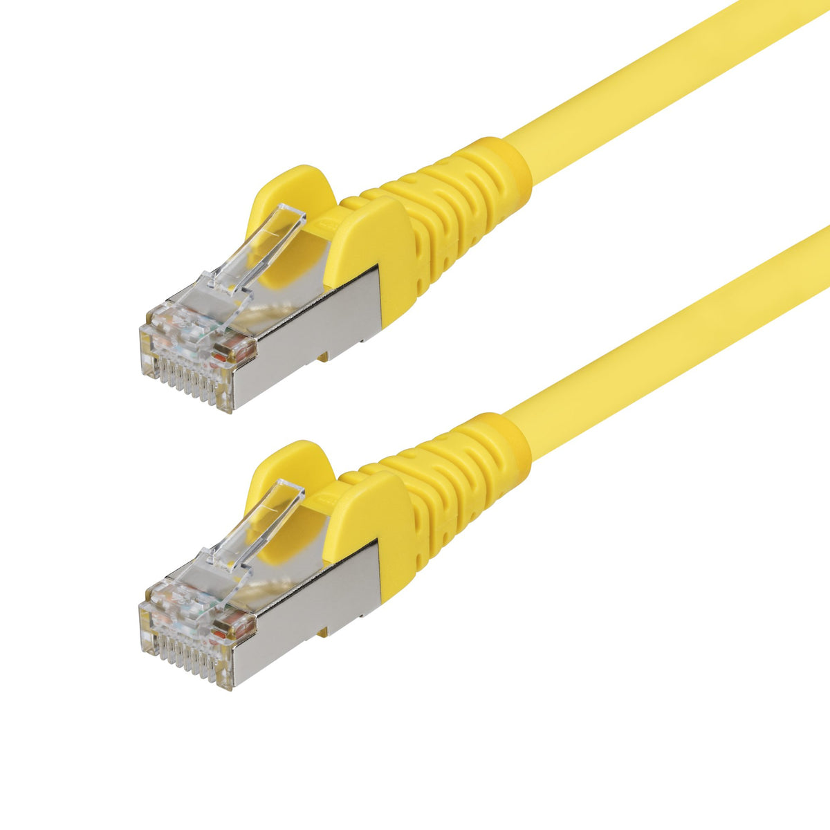 STARTECH .com networking cable Yellow 15,2 m S/FTP (S-STP) Round (NLYL-50F-CAT6A-PATCH) - Cartouches Certifiees