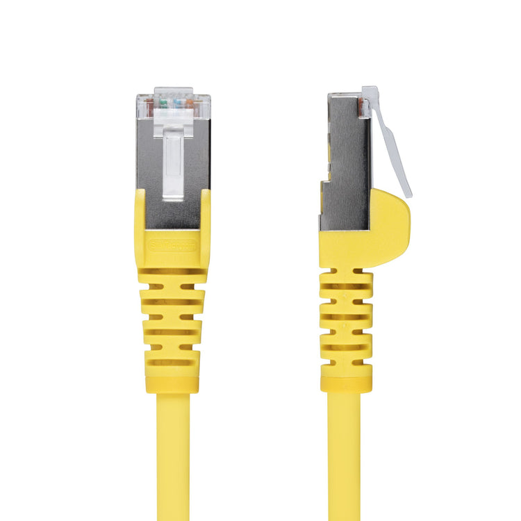 STARTECH .com networking cable Yellow 15,2 m S/FTP (S-STP) Round (NLYL-50F-CAT6A-PATCH) - Cartouches Certifiees