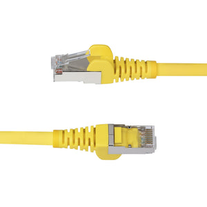 STARTECH .com networking cable Yellow 15,2 m S/FTP (S-STP) Round (NLYL-50F-CAT6A-PATCH) - Cartouches Certifiees