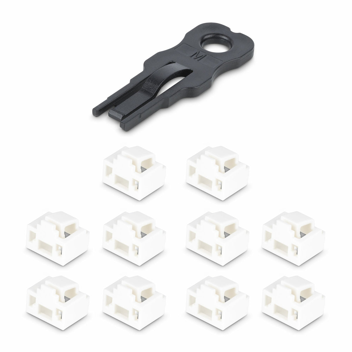 STARTECH .com port blocker Port blocker + key RJ-45 Black, White 10 pc(s) (RJ45LOCKANDKEY) - Cartouches Certifiees