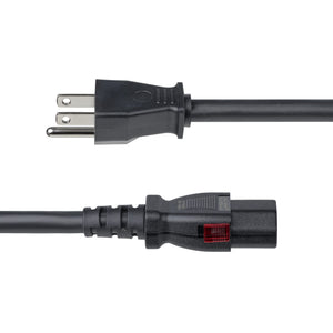STARTECH .com power cable Black 2 m NEMA 5-15P C13 coupler (6FT-LC15A-POWERCORD) - Cartouches Certifiees