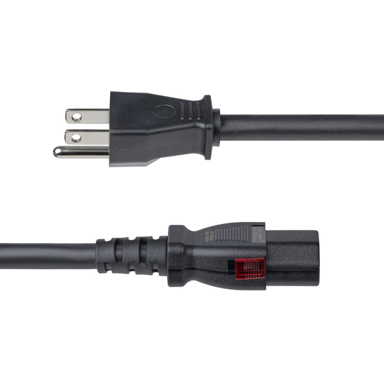 STARTECH .com power cable Black 2 m NEMA 5-15P C13 coupler (6FT-LC15A-POWERCORD) - Cartouches Certifiees