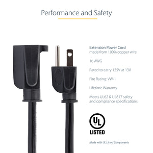 STARTECH .com power cable Black 7,62 m NEMA 5-15P NEMA 5-15R (PAC10125) - Cartouches Certifiees