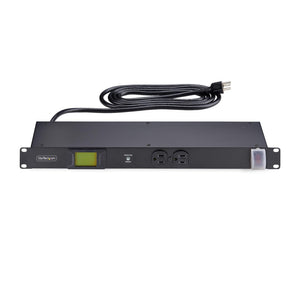 STARTECH .com power distribution unit (PDU) 12 AC outlet(s) 1U Black (12NM8-RACK-MOUNT-PDU) - Cartouches Certifiees