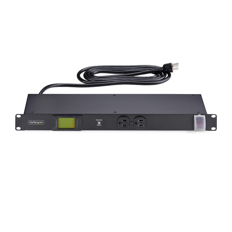 STARTECH .com power distribution unit (PDU) 12 AC outlet(s) 1U Black (12NM8-RACK-MOUNT-PDU) - Cartouches Certifiees