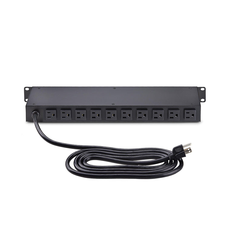 STARTECH .com power distribution unit (PDU) 12 AC outlet(s) 1U Black (12NM8-RACK-MOUNT-PDU) - Cartouches Certifiees