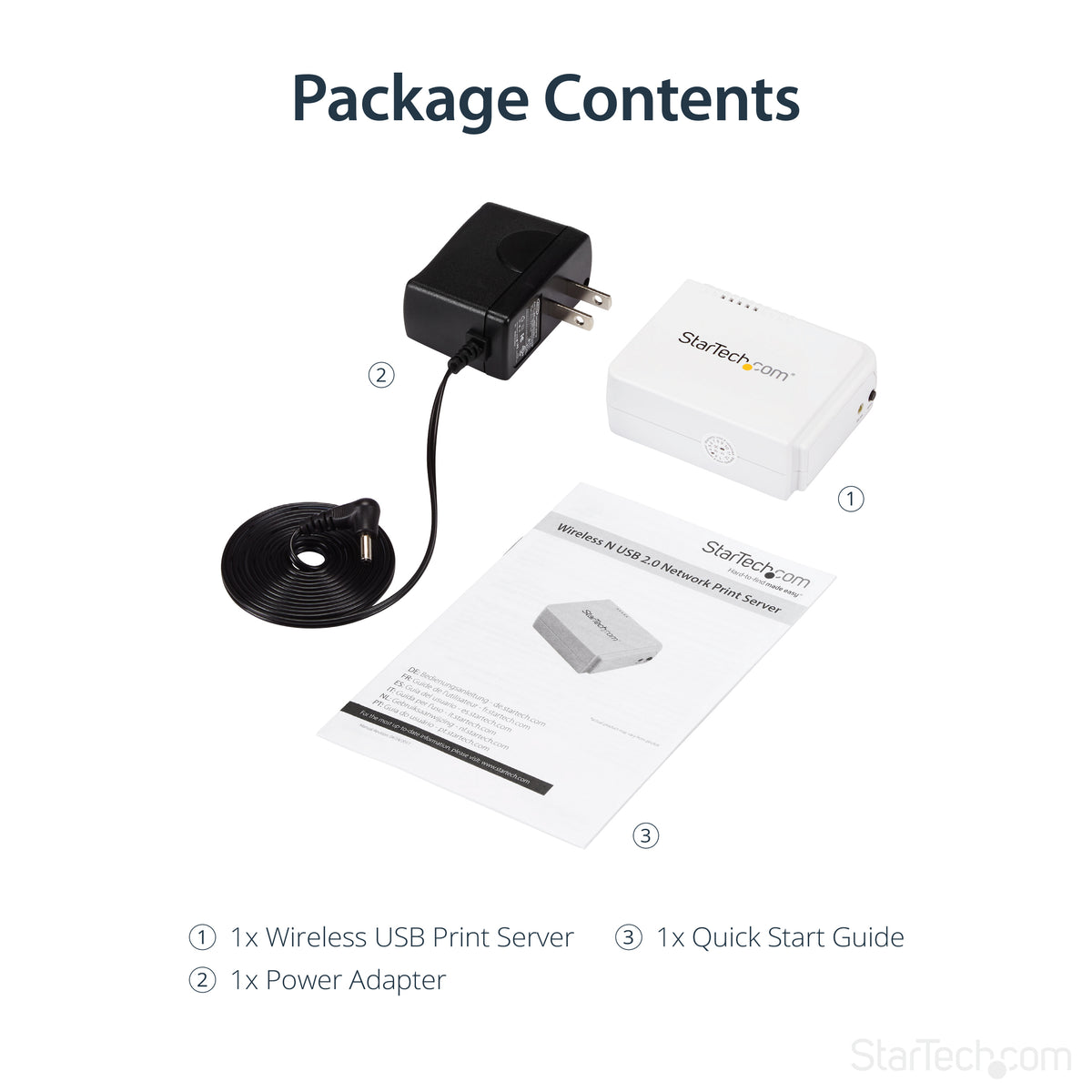 STARTECH .com print server Ethernet LAN/Wireless LAN White (PM1115UW) - Cartouches Certifiees