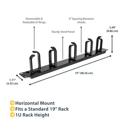 STARTECH .com rack accessory Cable management panel (CABLMANAGER2) - Cartouches Certifiees