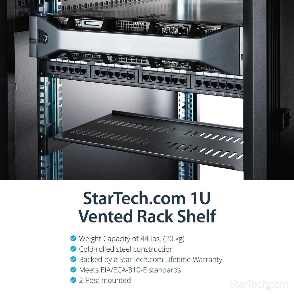 STARTECH .com rack accessory Rack shelf (CABSHELFV1U) - Cartouches Certifiees