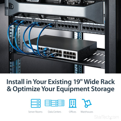 STARTECH .com rack accessory Rack shelf (CABSHELFV1U) - Cartouches Certifiees