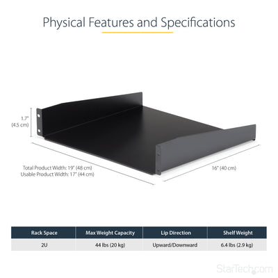 STARTECH .com rack accessory Shelf (CABSHELF) - Cartouches Certifiees