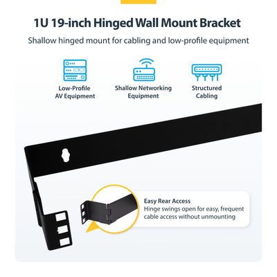 STARTECH .com rack accessory Wall mounted rack (WALLMOUNTH1) - Cartouches Certifiees