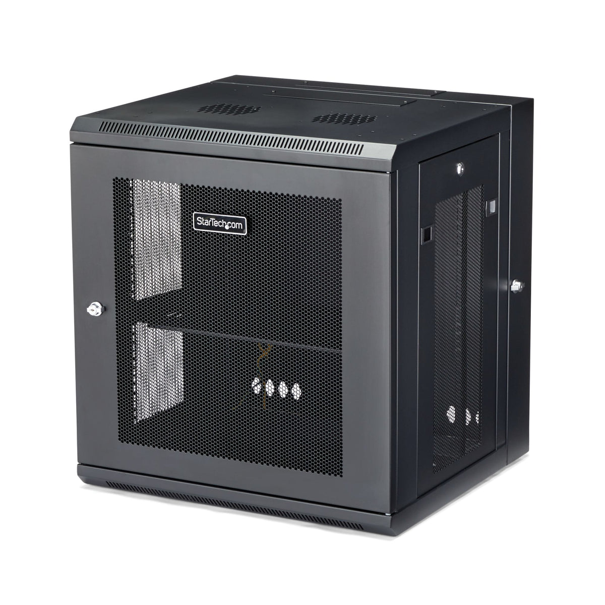 STARTECH .com rack cabinet 12U Wall mounted rack Black (RK12WALHM) - Cartouches Certifiees