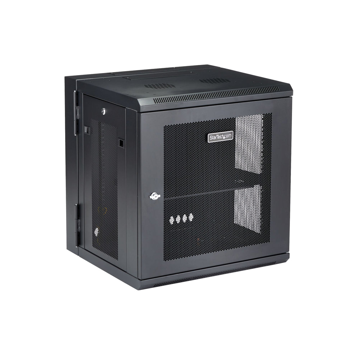 STARTECH .com rack cabinet 12U Wall mounted rack Black (RK12WALHM) - Cartouches Certifiees
