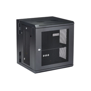 STARTECH .com rack cabinet 12U Wall mounted rack Black (RK12WALHM) - Cartouches Certifiees
