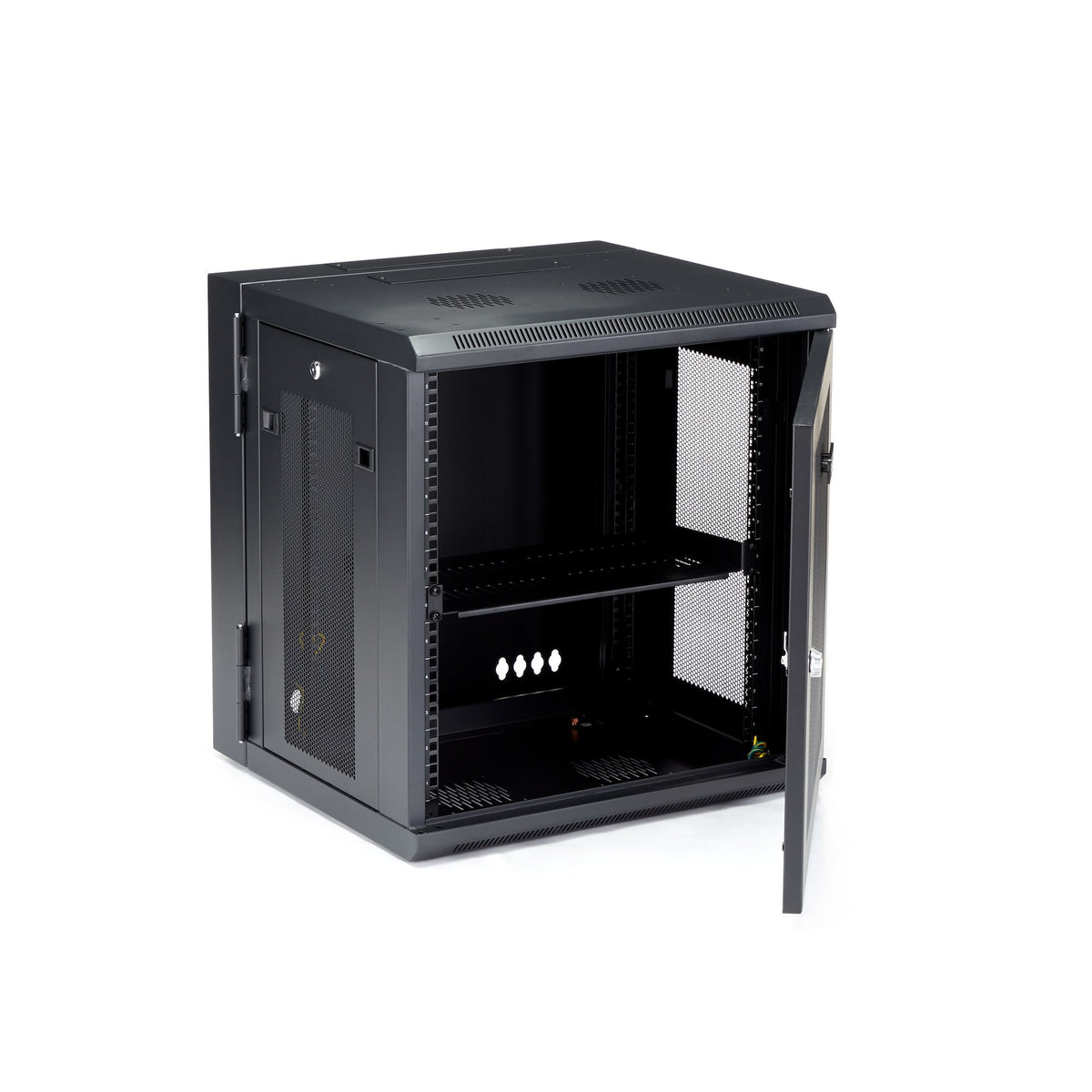 STARTECH .com rack cabinet 12U Wall mounted rack Black (RK12WALHM) - Cartouches Certifiees