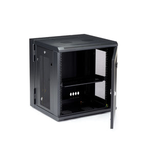 STARTECH .com rack cabinet 12U Wall mounted rack Black (RK12WALHM) - Cartouches Certifiees
