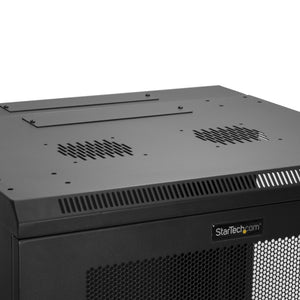 STARTECH .com rack cabinet 12U Wall mounted rack Black (RK12WALHM) - Cartouches Certifiees