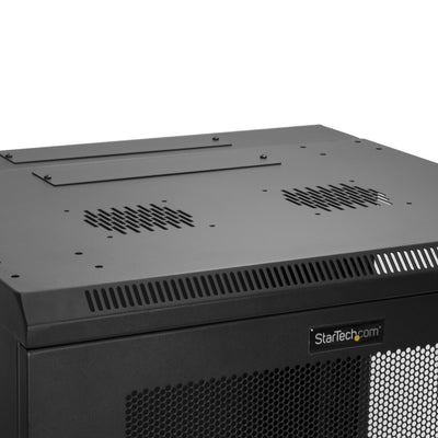 STARTECH .com rack cabinet 12U Wall mounted rack Black (RK12WALHM) - Cartouches Certifiees