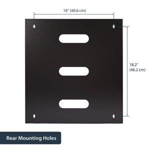 STARTECH .com rack cabinet 12U Wall mounted rack Black (WALLMNT12) - Cartouches Certifiees