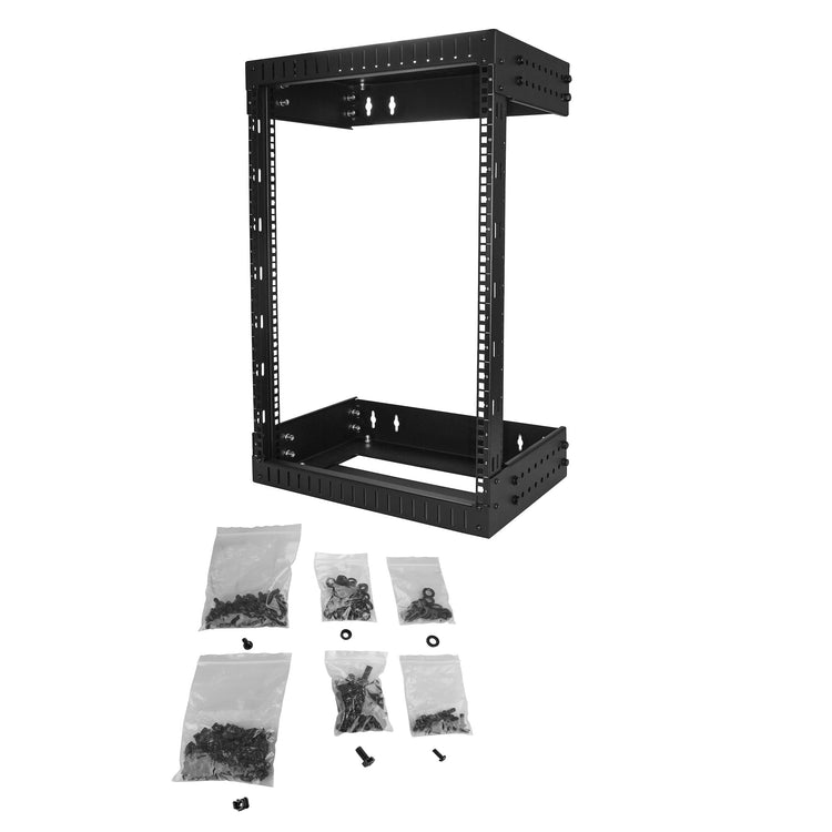 STARTECH .com rack cabinet 15U Wall mounted rack Black (RK15WALLOA) - Cartouches Certifiees