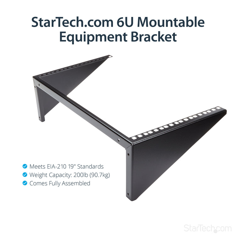 STARTECH .com rack cabinet 6U Wall mounted rack Black (RK619WALLV) - Cartouches Certifiees