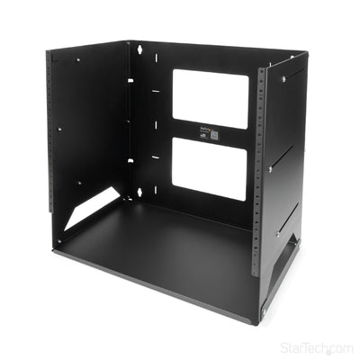 STARTECH .com rack cabinet 8U Wall mounted rack Black (WALLSHELF8U) - Cartouches Certifiees