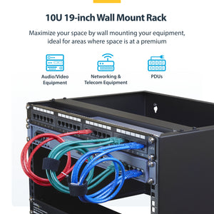 STARTECH .com rack cabinet Wall mounted rack Black (RACK-10U-14-BRACKET) - Cartouches Certifiees