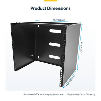 STARTECH .com rack cabinet Wall mounted rack Black (RACK-10U-14-BRACKET) - Cartouches Certifiees