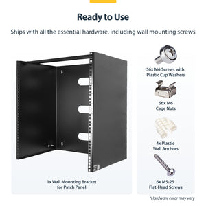 STARTECH .com rack cabinet Wall mounted rack Black (RACK-14U-14-BRACKET) - Cartouches Certifiees