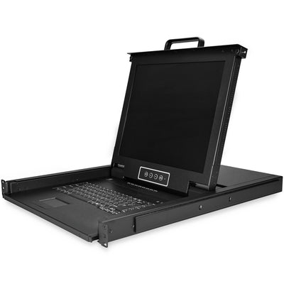 STARTECH .com rack console 43,2 cm (17") 1280 x 1024 pixels Steel Black 1U (RKCONS1708K) - Cartouches Certifiees