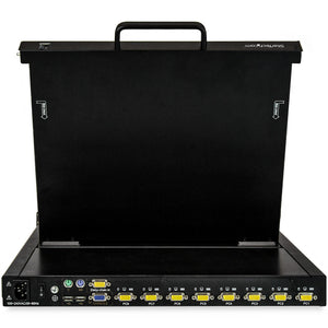 STARTECH .com rack console 43,2 cm (17") 1280 x 1024 pixels Steel Black 1U (RKCONS1708K) - Cartouches Certifiees