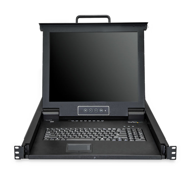 STARTECH .com rack console 43,2 cm (17") 1280 x 1024 pixels Steel Black 1U (RKCONS1708K) - Cartouches Certifiees