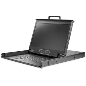 STARTECH .com rack console 43,9 cm (17.3") 1920 x 1080 pixels Steel Black 1U (RKCONS17HD) - Cartouches Certifiees