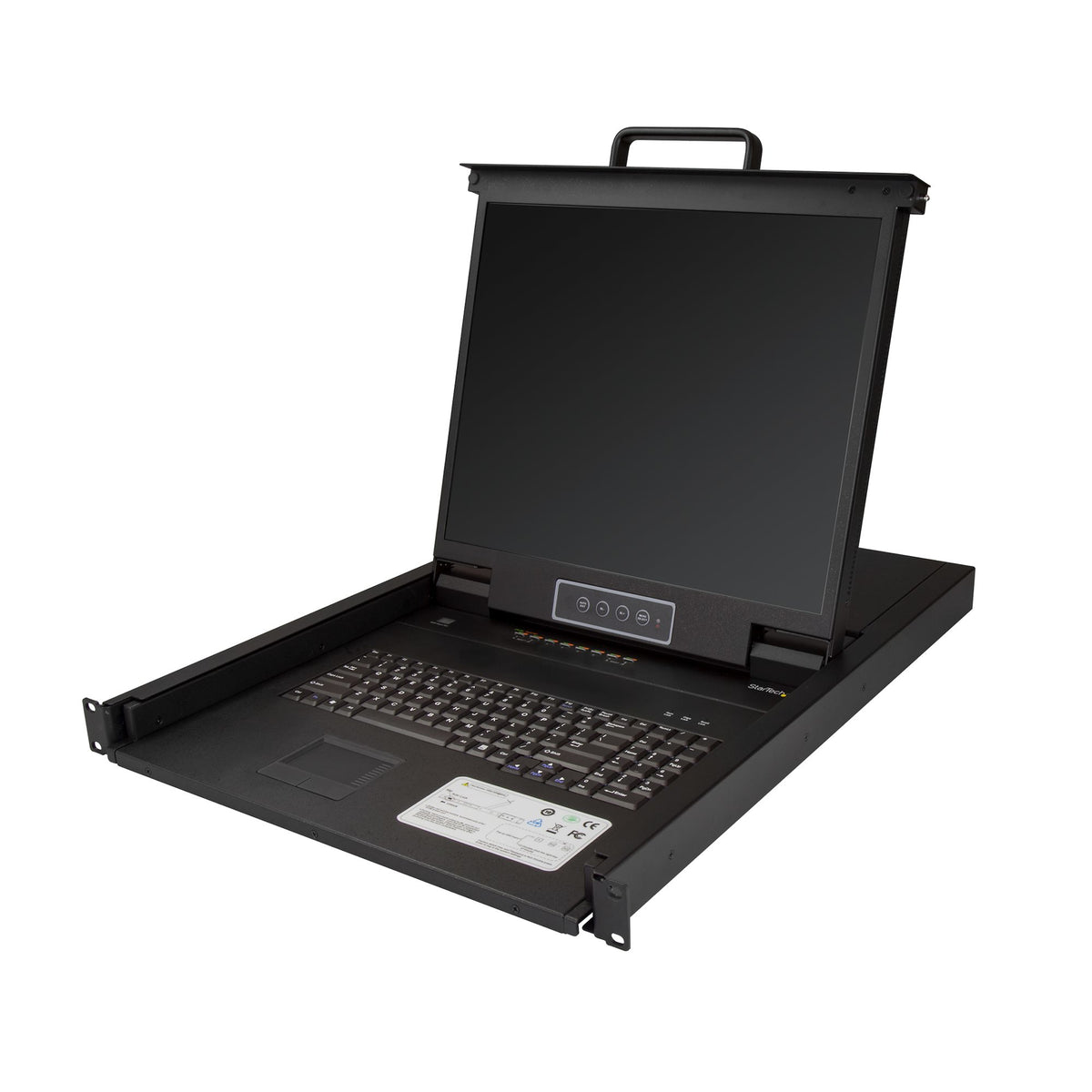 STARTECH .com rack console 48,3 cm (19") 1280 x 1024 pixels Steel Black 1U (RKCONS1908K) - Cartouches Certifiees