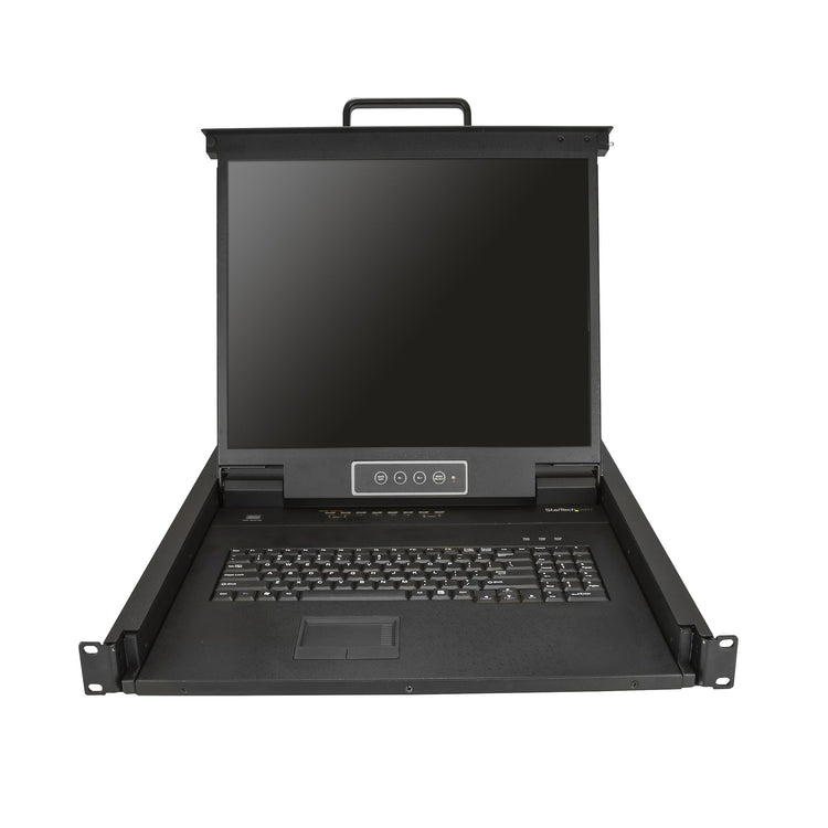 STARTECH .com rack console 48,3 cm (19") 1280 x 1024 pixels Steel Black 1U (RKCONS1908K) - Cartouches Certifiees