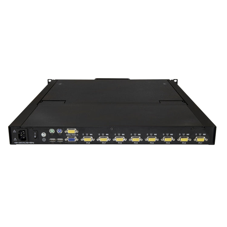STARTECH .com rack console 48,3 cm (19") 1280 x 1024 pixels Steel Black 1U (RKCONS1908K) - Cartouches Certifiees
