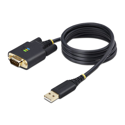 STARTECH .com serial cable Black 1 m USB Type-A RS-232 (1P3FFCB-USB-SERIAL) - Cartouches Certifiees