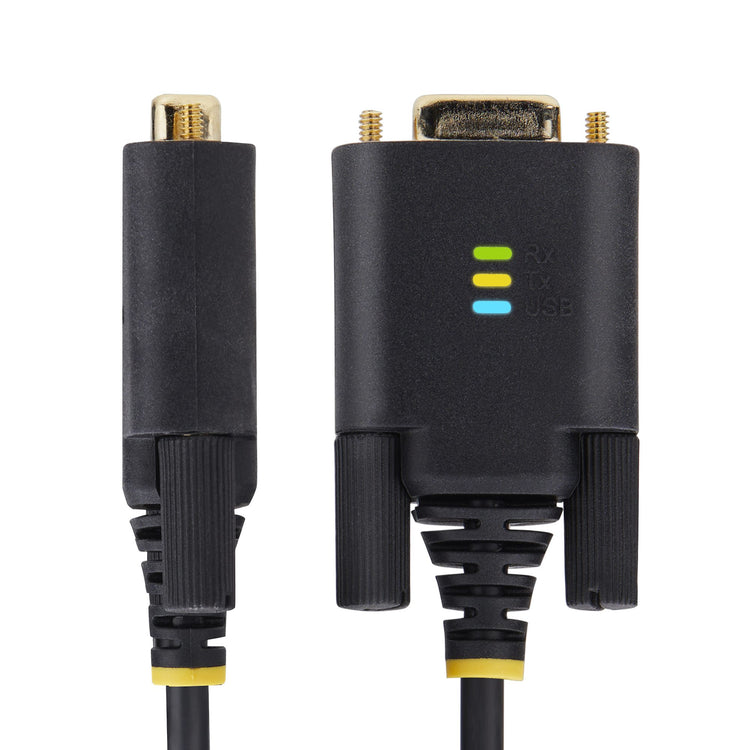 STARTECH .com serial cable Black 1 m USB Type-A RS-232 (1P3FFCB-USB-SERIAL) - Cartouches Certifiees