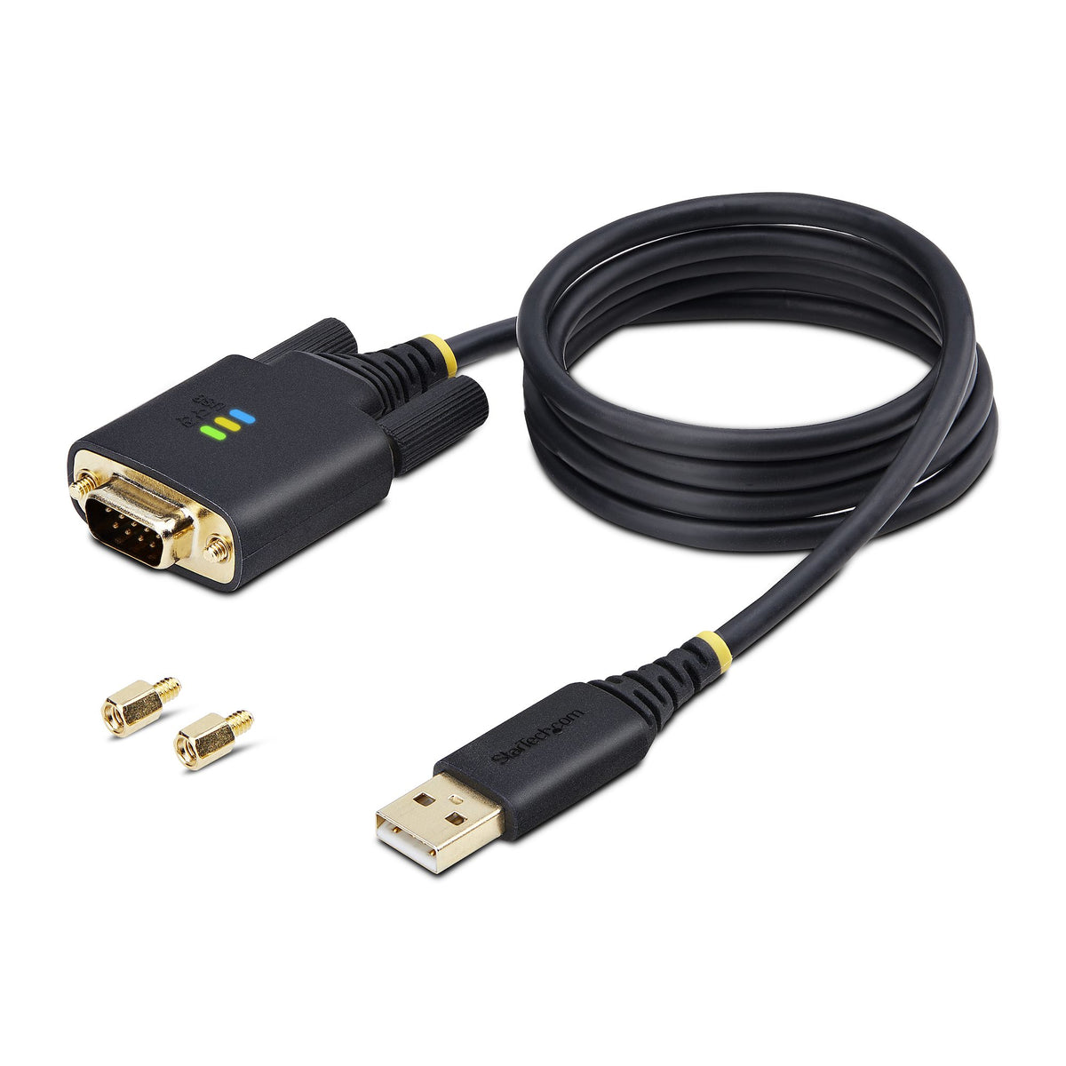 STARTECH .com serial cable Black 1 m USB Type-A RS-232 (1P3FFCB-USB-SERIAL) - Cartouches Certifiees