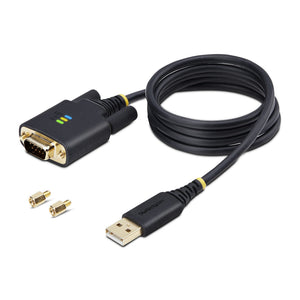 STARTECH .com serial cable Black 1 m USB Type-A RS-232 (1P3FFCB-USB-SERIAL) - Cartouches Certifiees