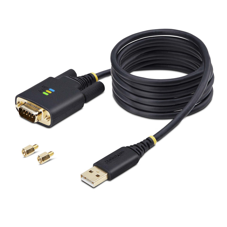 STARTECH .com serial cable Black 2 m USB Type-A DB-9 (1P6FFC-USB-SERIAL) - Cartouches Certifiees