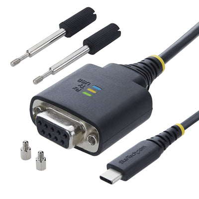 STARTECH .com serial cable Black 2 m USB Type-C RS-232 (1P6FFCN-USB-C-SERIAL) - Cartouches Certifiees